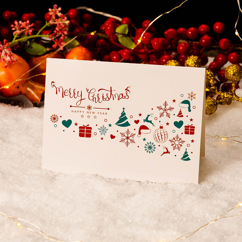 Christmas Greeting Card Envelope Christmas Gift Box Cards