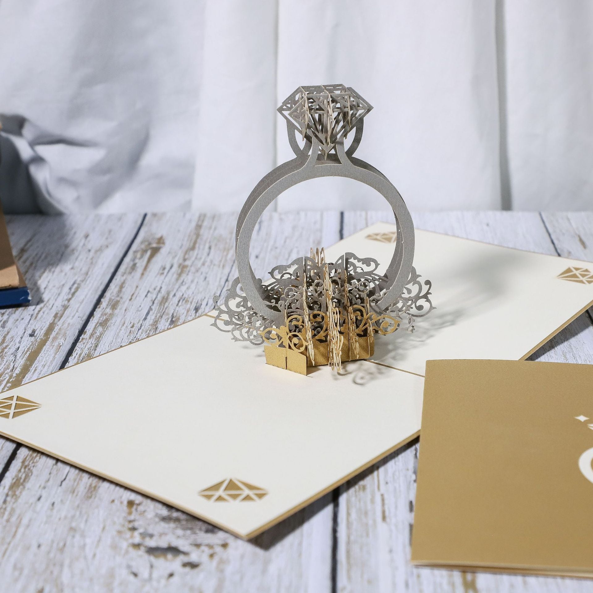 3D Engagement Cards Lovers Wedding Invitation Greeting Cards Laser Cut Valentine's Day Gift Anniversary Card Wholesale