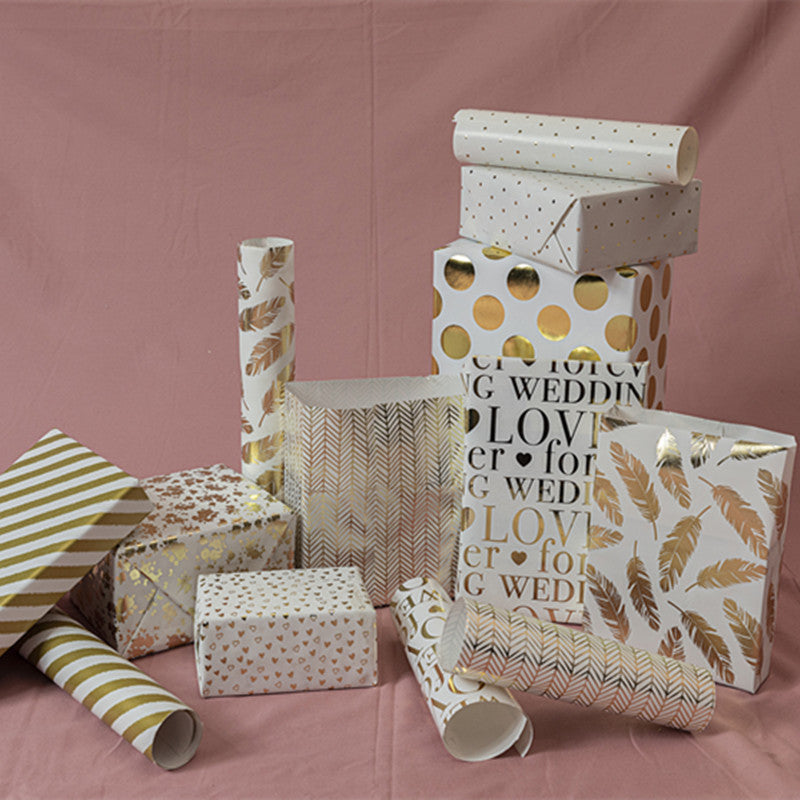 Gilding Polka Dot Gift Wrap Paper Christmas Gift Packaging