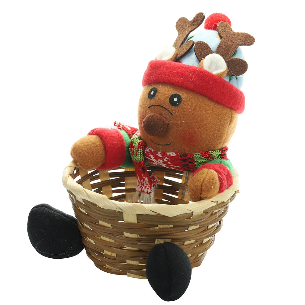 Christmas decorations fruit basket