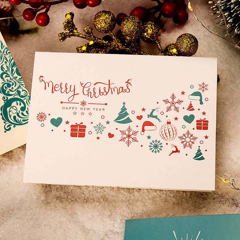 Christmas Greeting Card Envelope Christmas Gift Box Cards