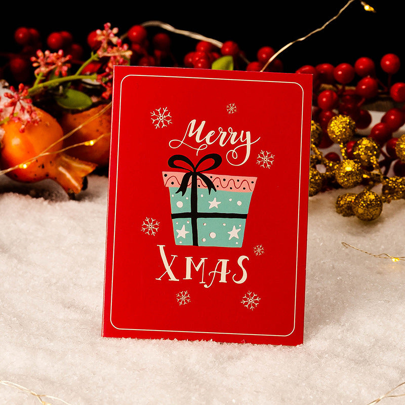 Christmas Greeting Card Envelope Christmas Gift Box Cards