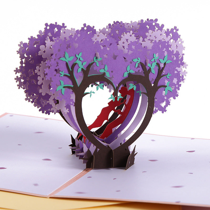 3D Engagement Cards Lovers Wedding Invitation Greeting Cards Laser Cut Valentine's Day Gift Anniversary Card Wholesale