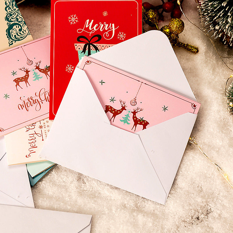 Christmas Greeting Card Envelope Christmas Gift Box Cards