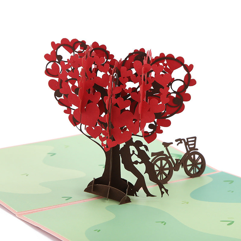 3D Engagement Cards Lovers Wedding Invitation Greeting Cards Laser Cut Valentine's Day Gift Anniversary Card Wholesale