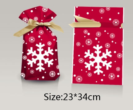 Christmas Gift Ribbon Drawstring Wrap Candy Bag